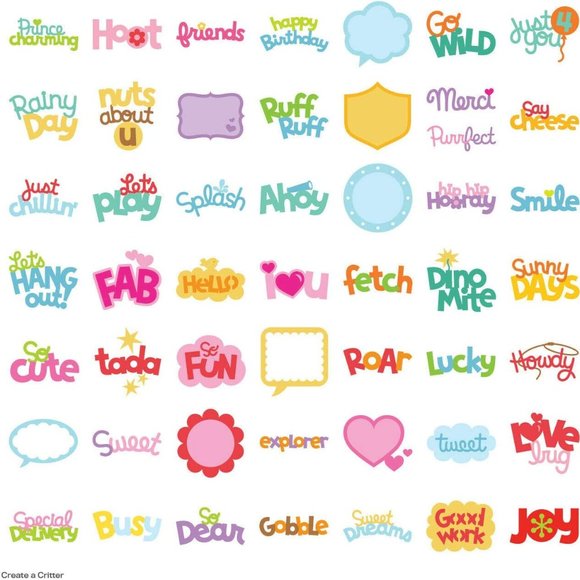 Cricut Create a Critter & Create a Critter 2 shapes - Picture 9 of 11